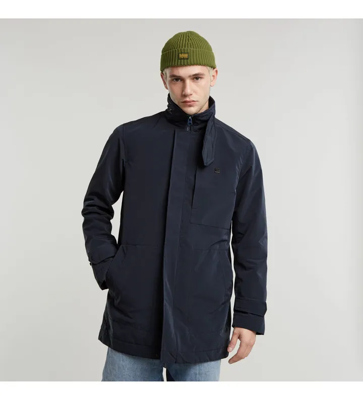 G-Star para hombre. D25378-C408-G867 Gabardina Garber marino (L), Casual, Poliéster Reciclado, Sostenible
