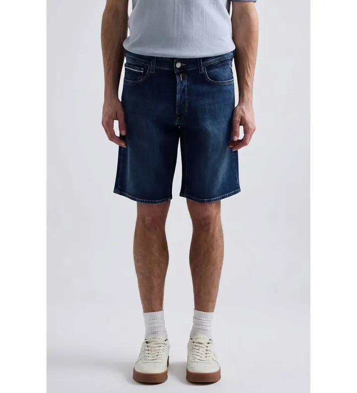 Replay para hombre. M1072.000.685192 Shorts Grover denim azul (31), Casual, Algodón