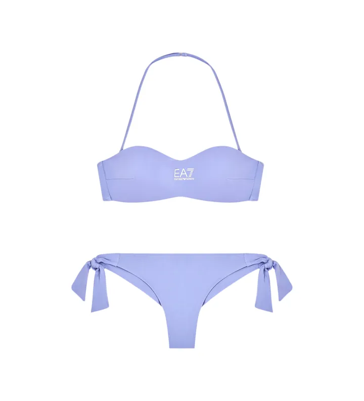 EA7 para mujer. 7W000319_AF20663 Bikini Logo lila (L), Beachwear, Poliamida