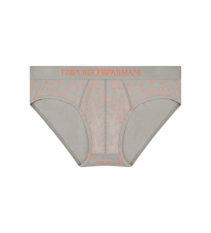 Emporio Armani para hombre. EM000229_AF19051 Slip All Over Logo gris (L), Homewear, Algodón