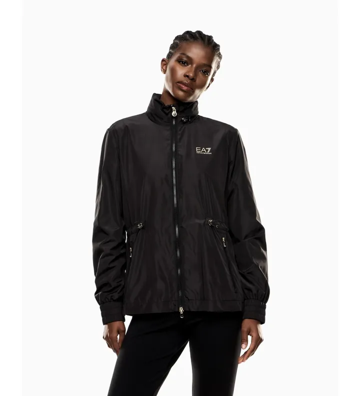 EA7 para mujer. 7W000471_AF12454 Chaqueta de nailon Core Lady negro (S), Casual, Deportivo, Multideporte, Poliéster