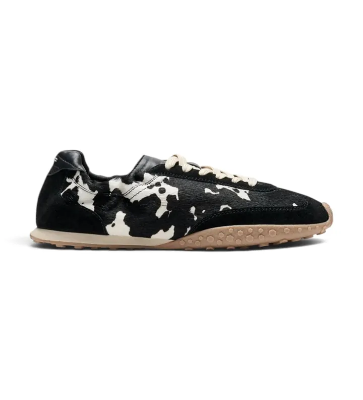 HOFF para mujer. 22661402 Zapatillas de Piel Bridge Napa negro (36), Plano, Cordones, Casual, Animal print