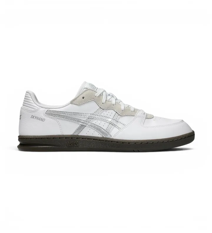 Asics para hombre. 1203A451 Zapatillas de Piel Skyhand OG blanco (40.5), Plano, Cordones, Casual
