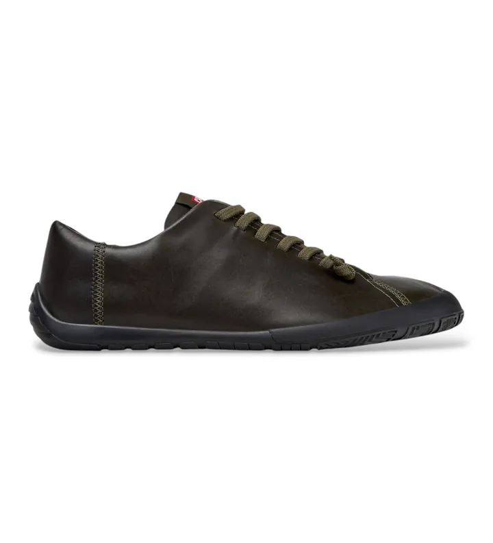Camper para hombre. K101114-012 Zapatillas de piel Peu Path+ verde (40), Plano, Cordones, Casual