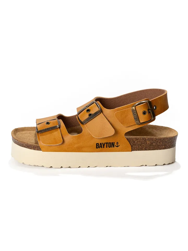 Bayton Sandalias 'Achille' crema / camelo / marrón