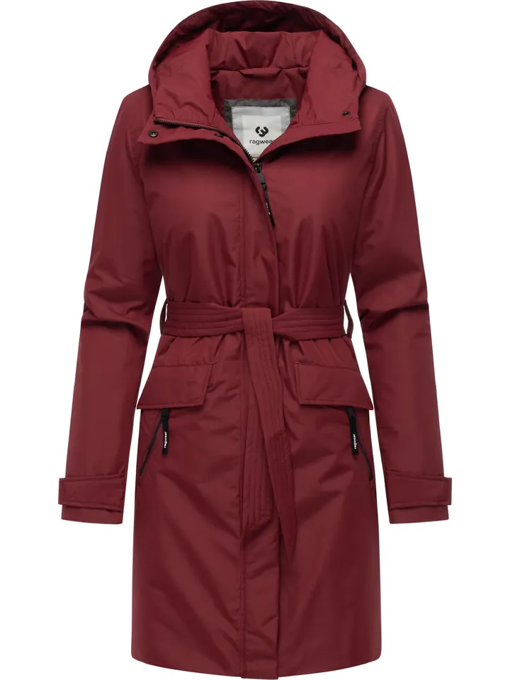 Ragwear Abrigo funcional 'Horatia' rojo oscuro