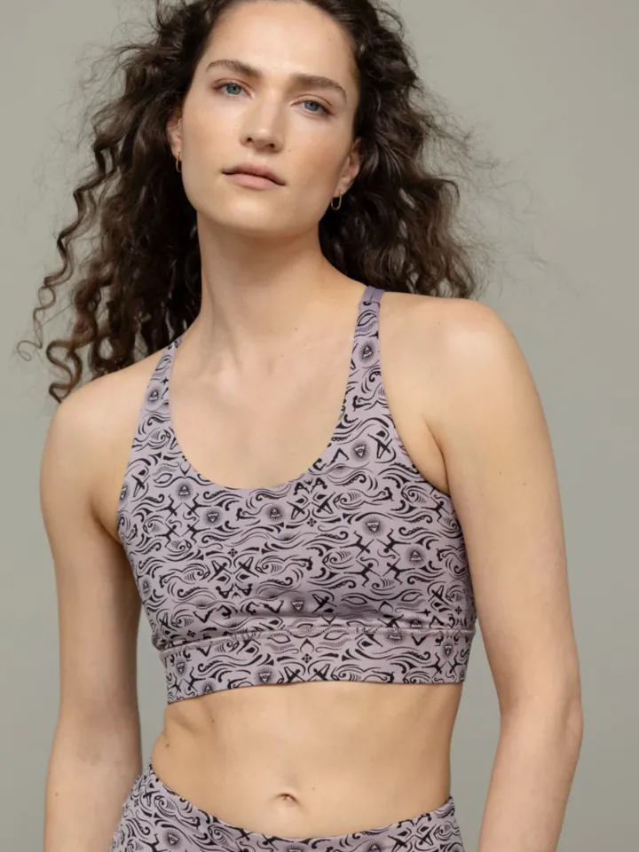 Hey Honey Sujetador deportivo 'Criss Cross'  lila claro