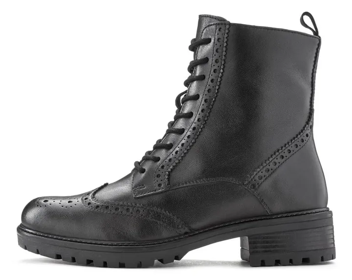 LASCANA Botines con cordones  negro