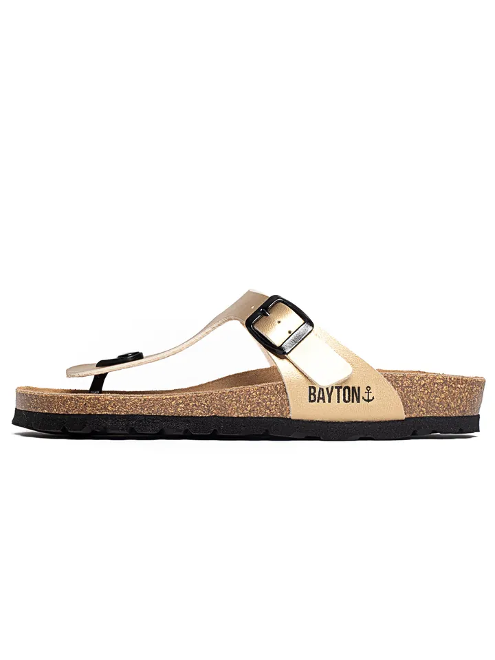Bayton Sandalias de dedo 'Mercure'  oro