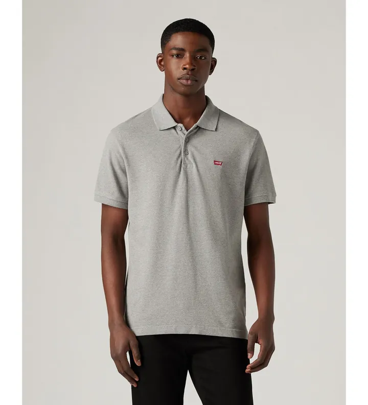 Levi's para hombre. 35883-0004 Polo Hm gris (L), Casual, Algodón, Manga corta