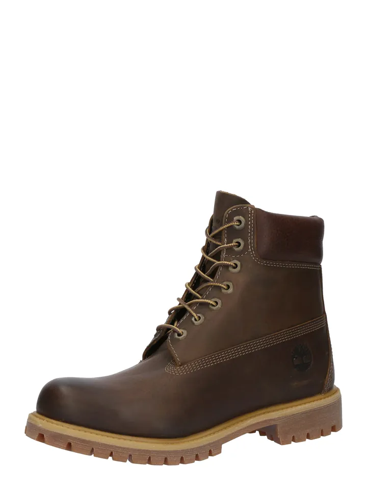 TIMBERLAND Botas con cordones 'Prem 6' marrón oscuro