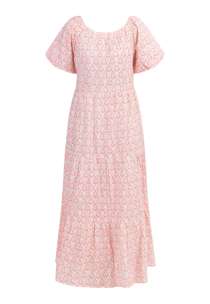 IZIA Vestido rosa / blanco