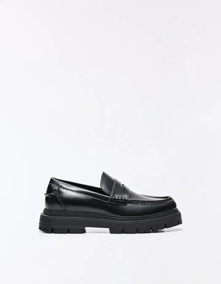 Bershka Mocasín Antifaz Hombre 39 Negro