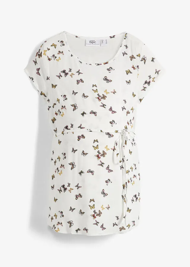 Ligera blusa premamá de viscosa