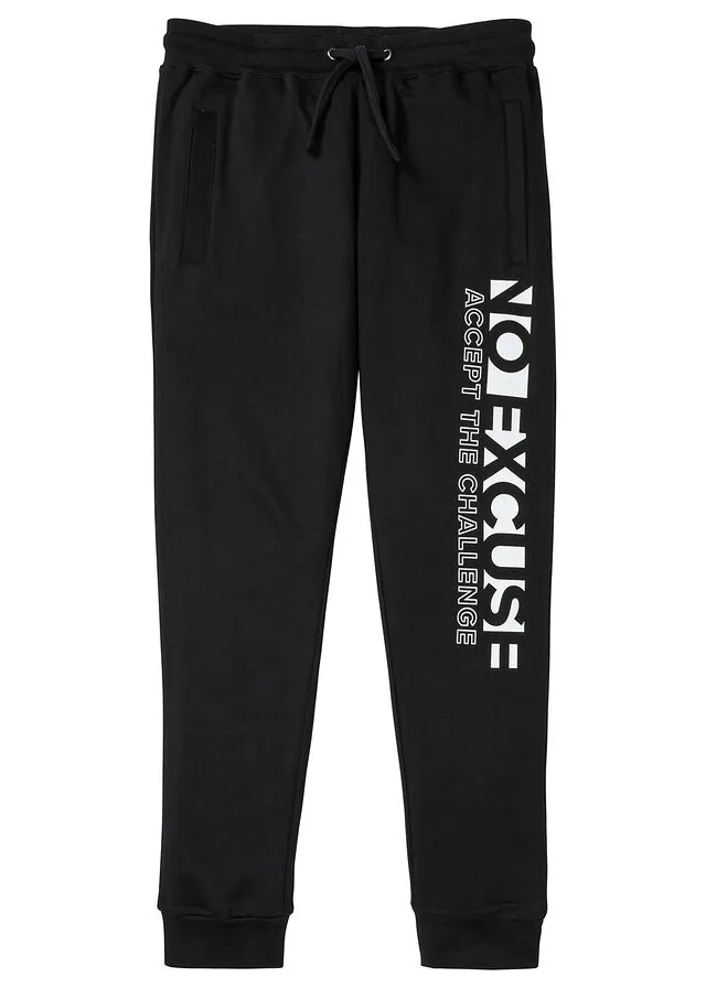 Pantalón de chándal con estampado deportivo de algodón puro