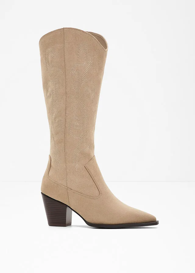 Botas estilo cowboy con bordados