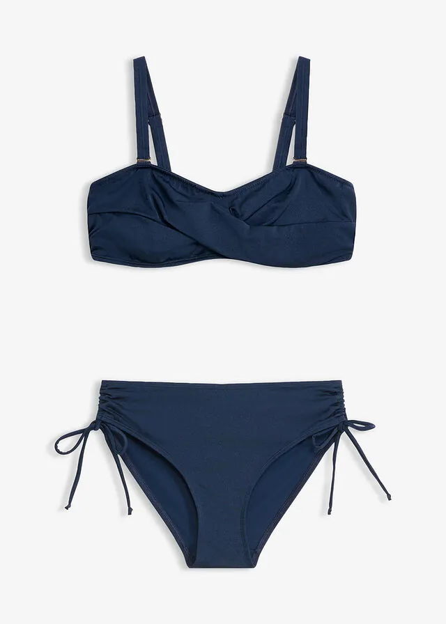 Bikini tipo balconette (conjunto de 2 piezas) de material brillante