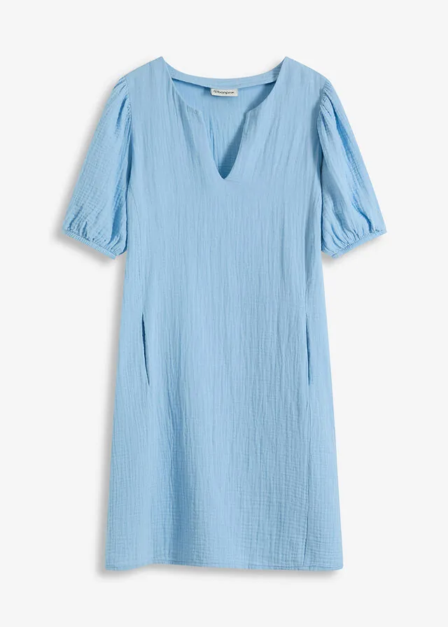 Vestido corto de muselina