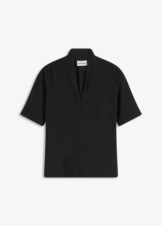 Camiseta con cuello chimenea