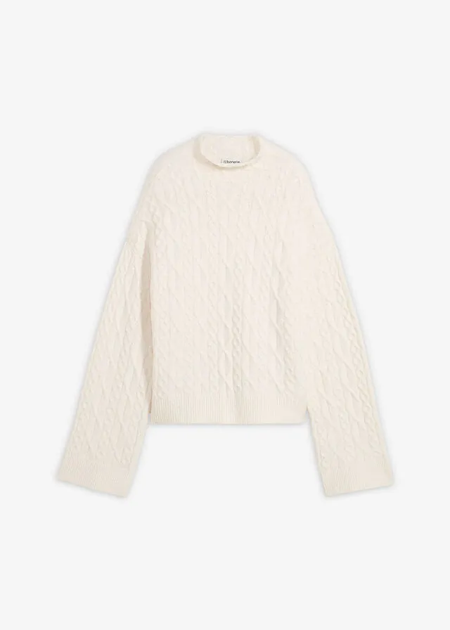 Jersey de punto trenzado
