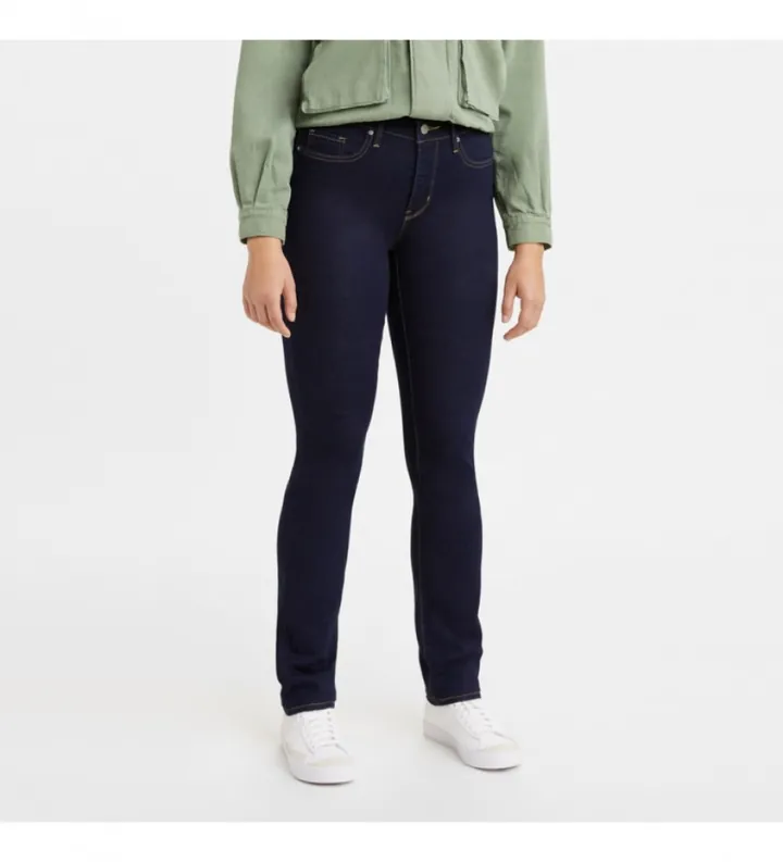 Levi's para mujer. 19627-0001 Jeans Ceñido Moldeador 312 Azul (26/32), Casual, Algodón, Denim