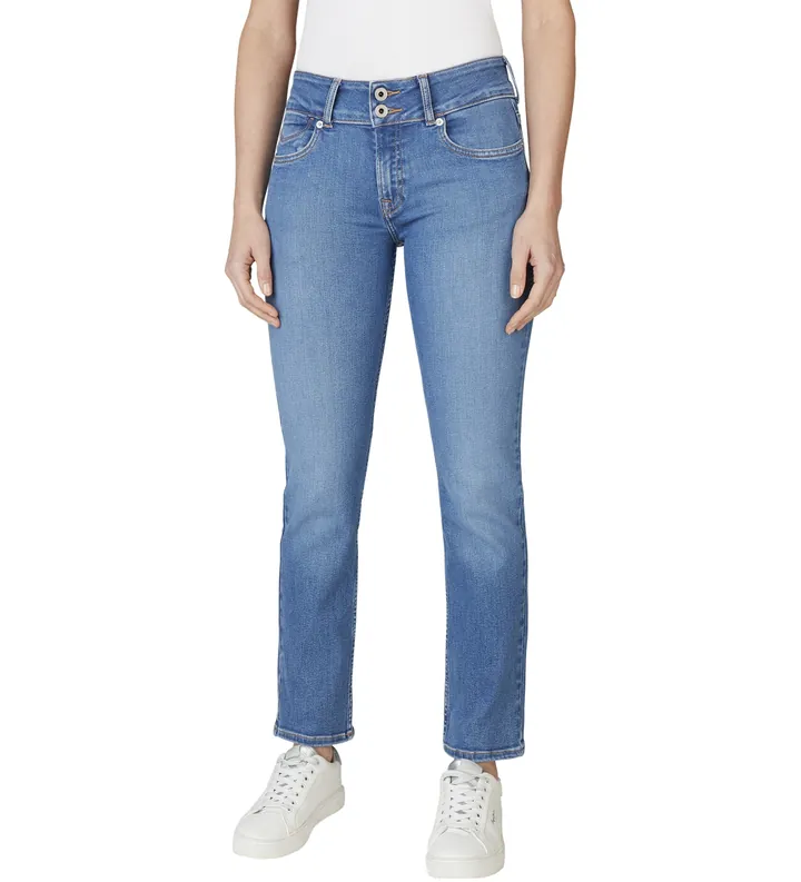 Pepe Jeans para mujer. PL2050874FB Jeans Slim Gen Push Up azul (25/30), Casual, Algodón, Denim