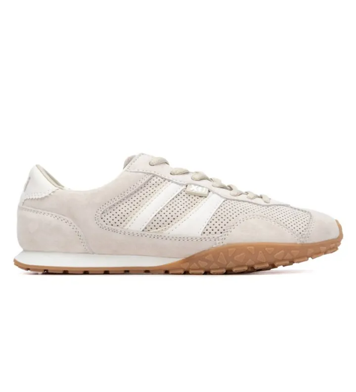 Xti para mujer. 14505802-BEIGE Zapatillas 145058 beige (36), Plano, Serraje, Cordones, Casual