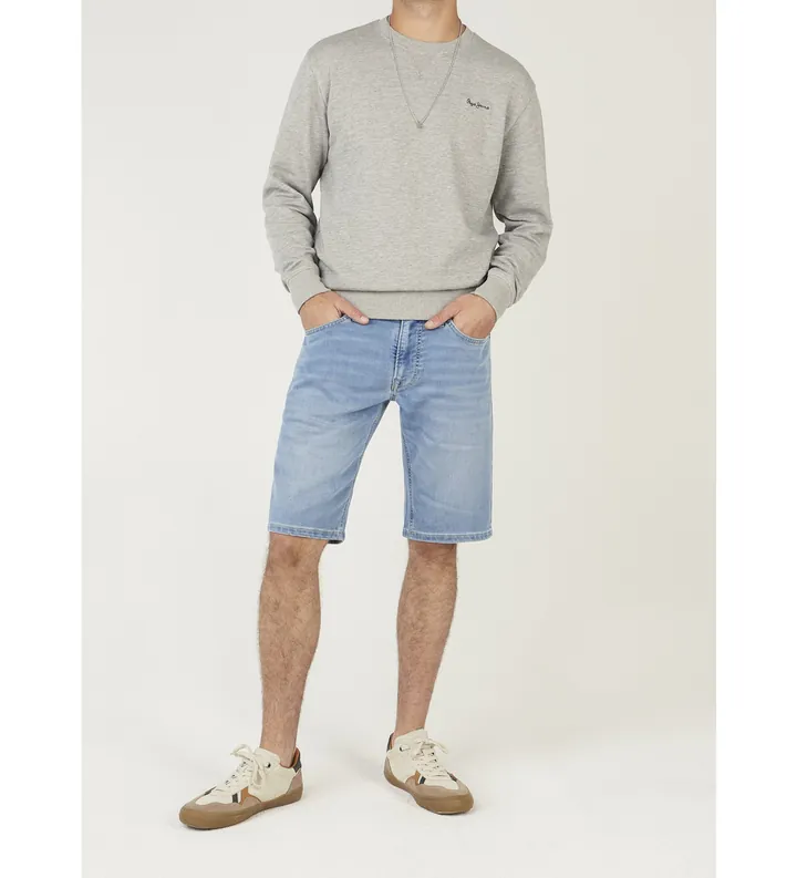 Pepe Jeans para hombre. PM80000442UG Shorts Slim Gymdigo azul (28), Casual, Algodón, Denim