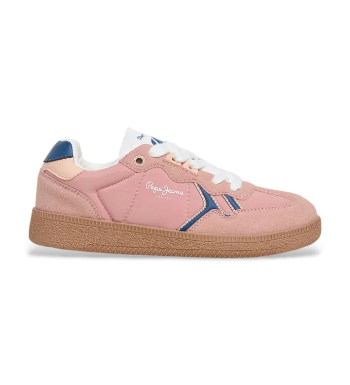 Pepe Jeans para mujer/niña. PGS000008 Zapatillas Ball Shine rosa (32), Plano, Cordones, Casual, moda infantil