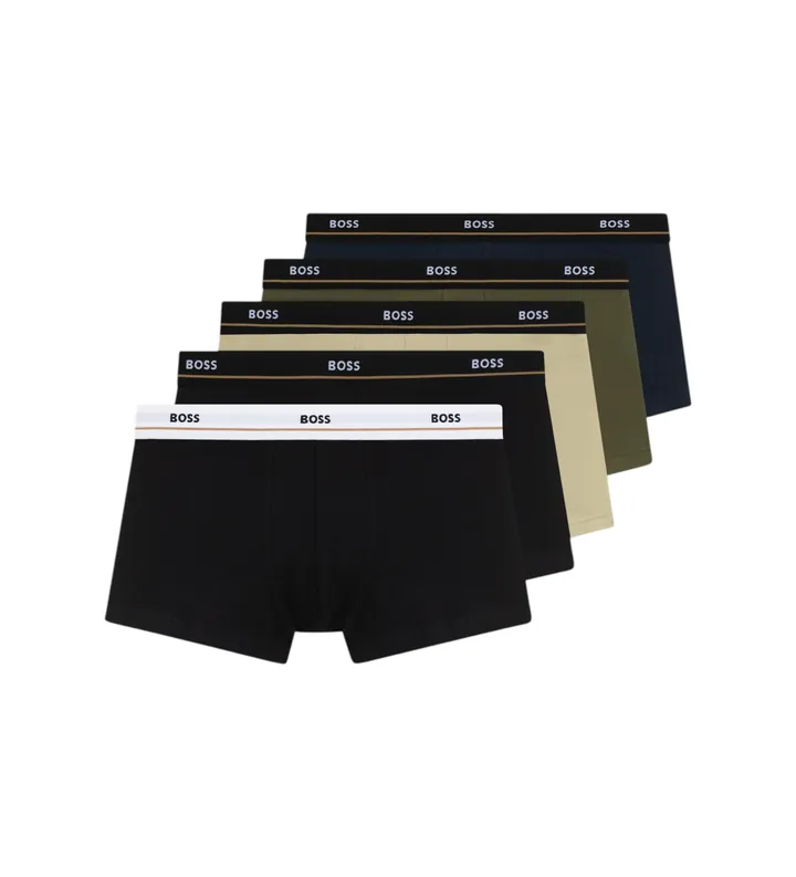 BOSS para hombre. 50531660 Set 5 Bóxers 5P Essential multicolor (L), Homewear, Algodón