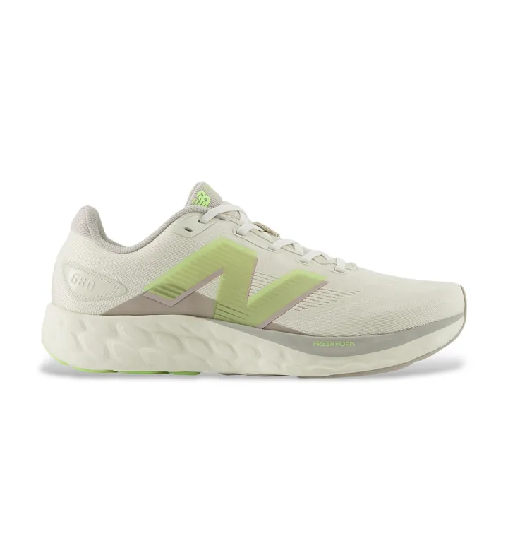 New Balance para hombre. M680V8 Zapatillas Fresh Foam 680 v8 beige (42), Tela, Plano, Cordones, Casual, Deportivo