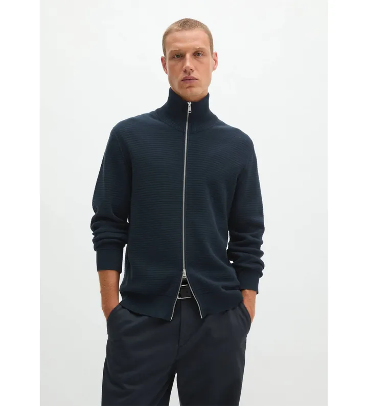 Marc O'Polo para hombre. 5000012473 Cárdigan regular Fabricado con algodón ecológico certificado marino (L), Casual