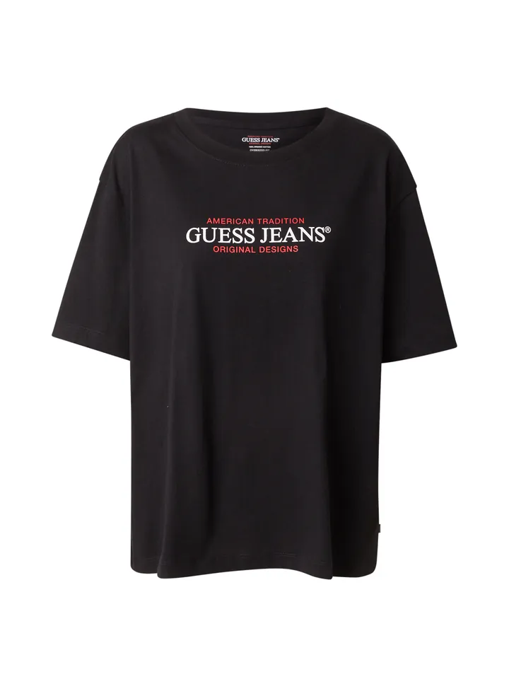 GUESS JEANS Camiseta rojo / negro / blanco