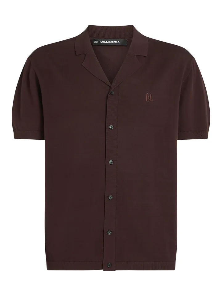 Karl Lagerfeld Camisa marrón oscuro