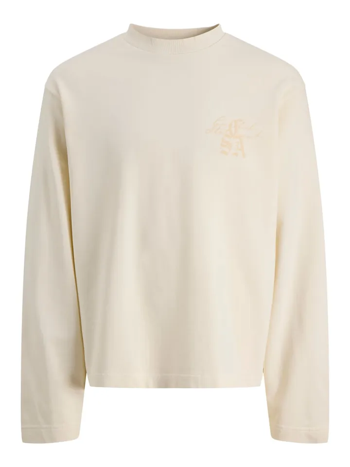 JACK & JONES Sudadera  amarillo / blanco