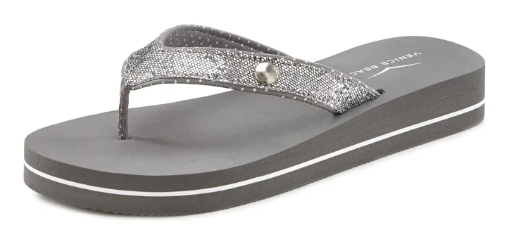 VENICE BEACH Sandalias de dedo  gris / plata