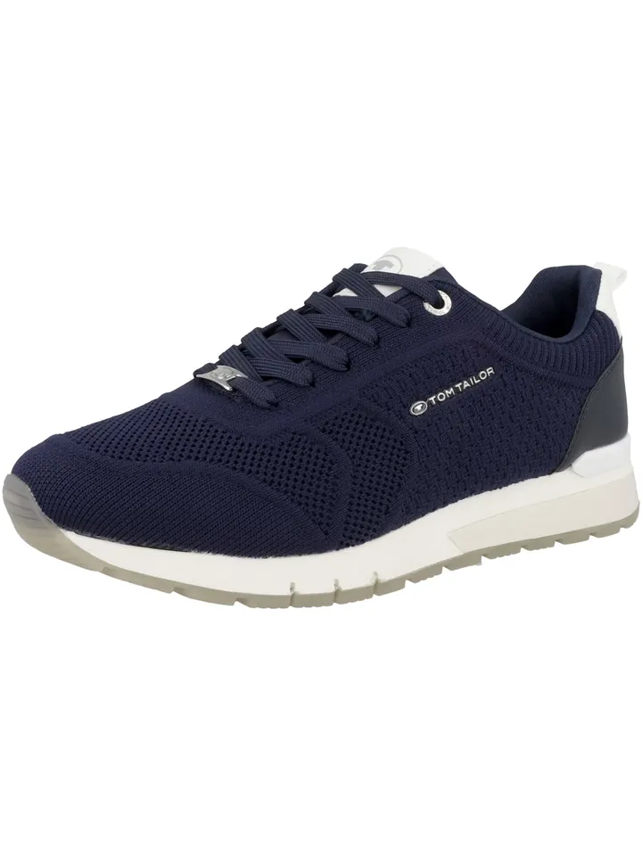TOM TAILOR Zapatillas deportivas bajas azul oscuro / blanco