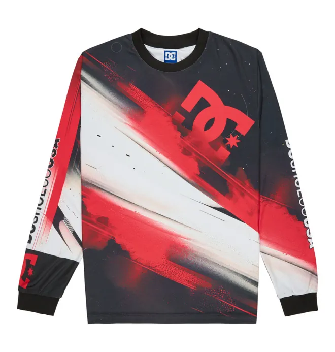 Burn Out - Camiseta de manga larga Rojo Hombre