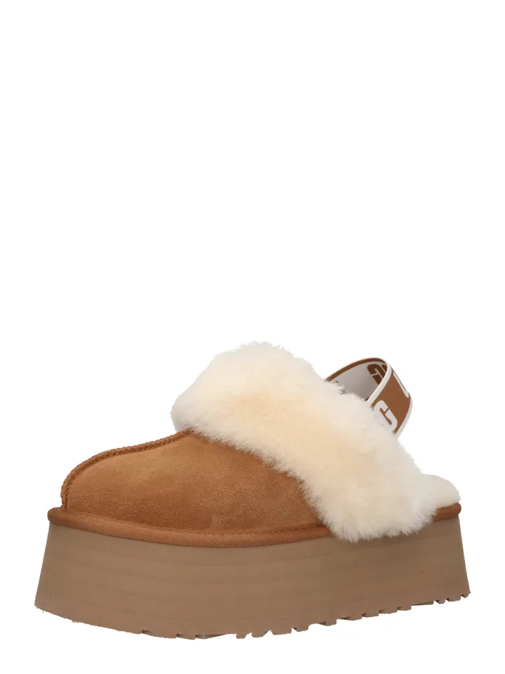 UGG Zapatillas de casa 'Funkette'  crema / cognac