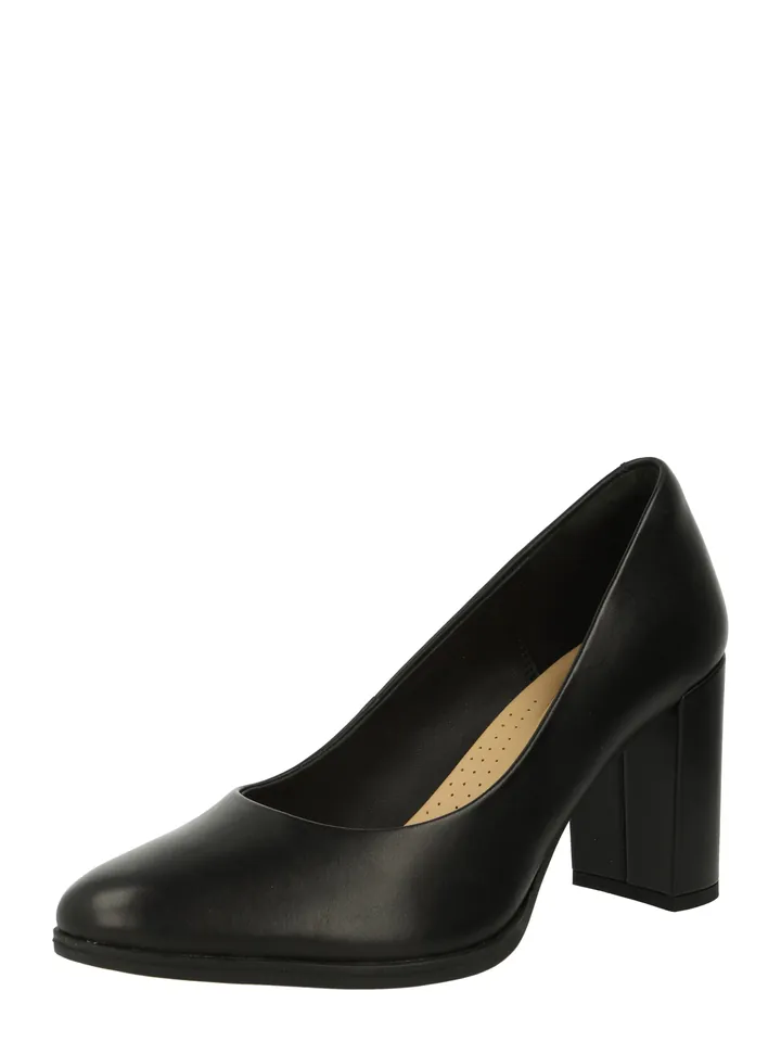 CLARKS Zapatos con plataforma 'Freva Court'  negro