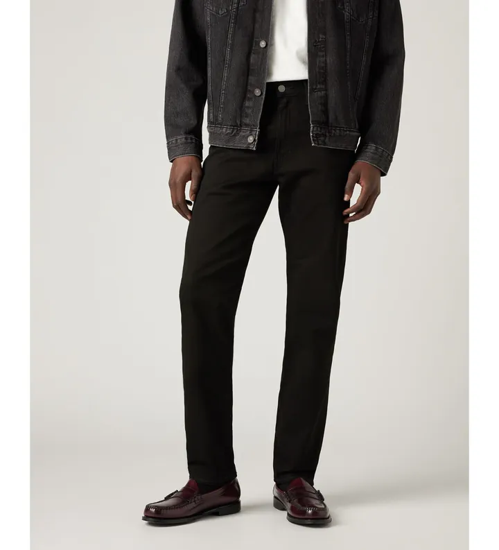 Levi's para hombre. 29507-0031 Jeans 502 Tapered negro (28/30), Casual, Algodón, Denim, Sostenible