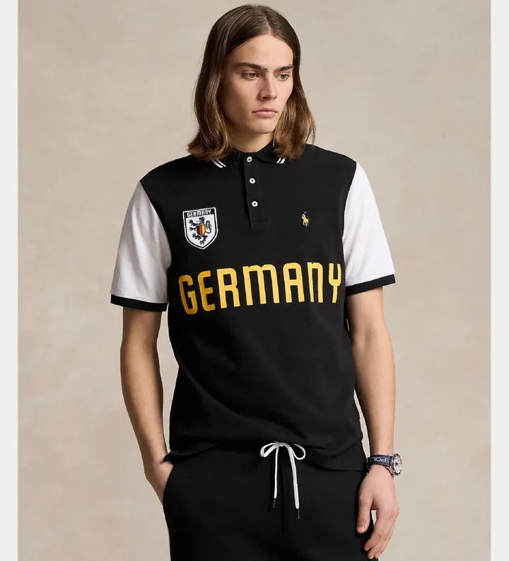 Polo Ralph Lauren para hombre. 710944671001 Polo Classic Fit Alemania negro (L), Casual, Algodón, Manga corta