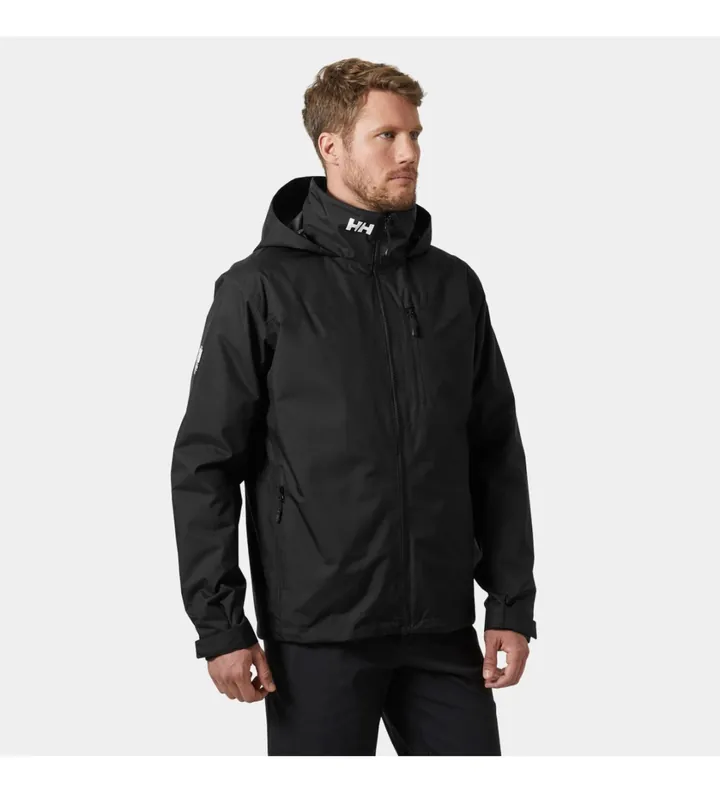 Helly Hansen para hombre. 34442 Chaqueta de navegación con capucha y capa intermedia negro (S), Casual, Poliéster, Manga larga