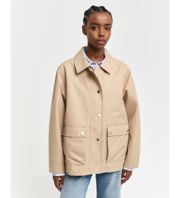 Gant para mujer. 4700356 Chaqueta Twill beige (M), Casual, Algodón