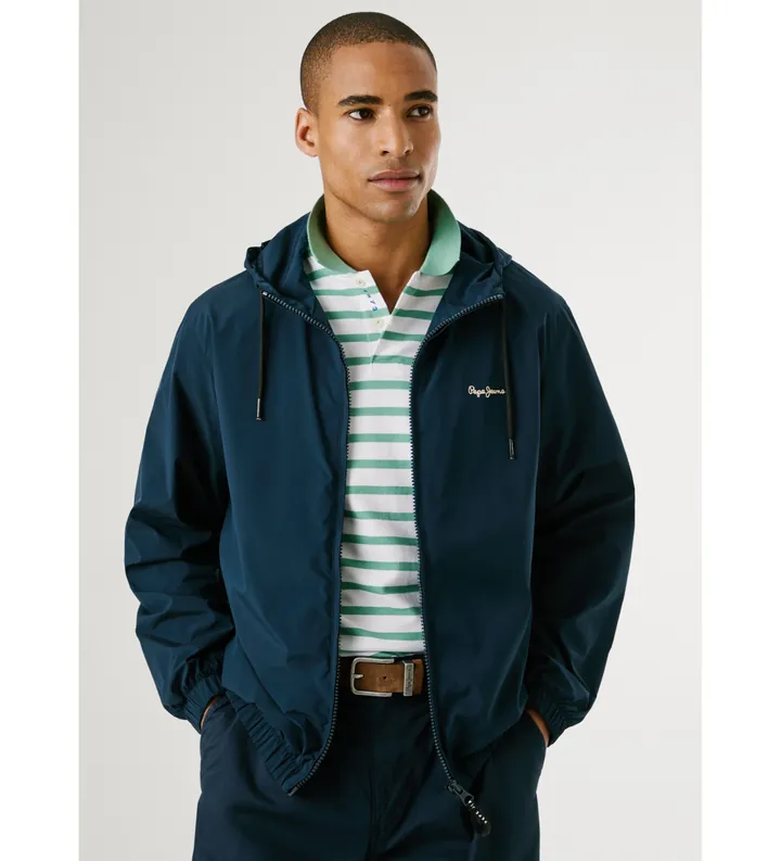 Pepe Jeans para hombre. PM403166 Chaquetas Monson marino (L), Casual, Poliéster, Manga larga