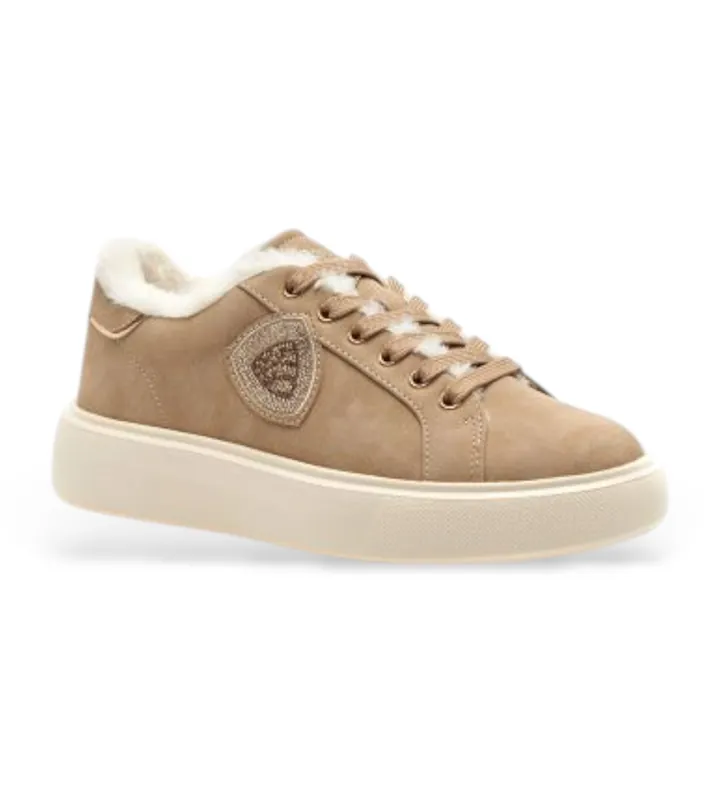 Blauer para mujer. F5VENUS05 Zapatillas Venus marrón (37), 1 a 3cm, Cordones, Casual