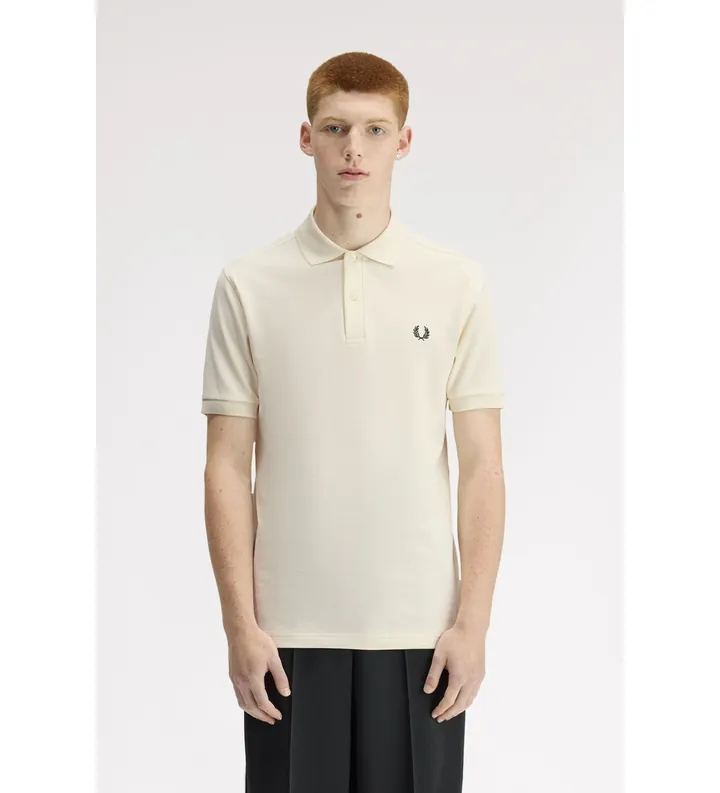 Fred Perry para hombre. M6000 Polo Plain M6000 beige (S), Casual, Algodón, Manga corta