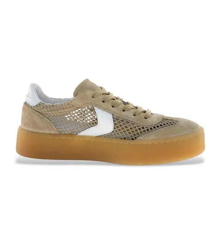 Voile blanche para mujer. 2019876 Zapatillas Ines Mesh beige (36), Piel, 1 a 3cm, Cordones, Casual
