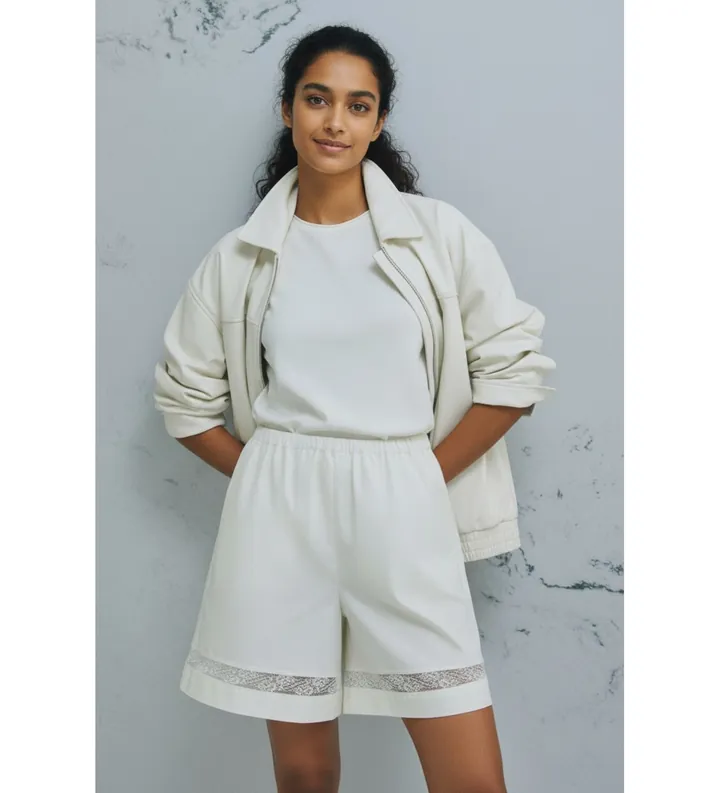 Marella para mujer. 2613141025200 Shorts Mlmsport blanco (38), Casual, Algodón