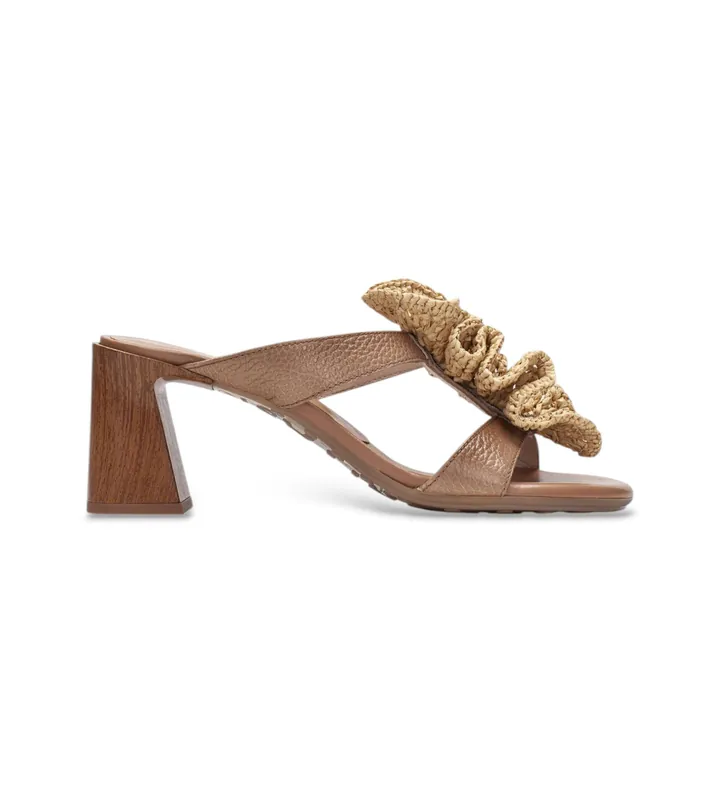 Hispanitas para mujer. HV264817 Sandalias Orquidea marrón (36), Piel, 5 a 8cm, Ninguno, Casual